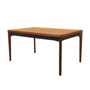 Teak extending dining table by Henning Kjærnulf, Vejle Stole & Møbelfabrik, Denmark, 1960s