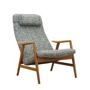 Kontour Lounge Chair by Alf Svensson for Fritz Hansen, Teak Frame, 1960s