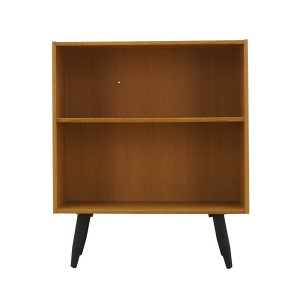 Danish ash veneer shelving unit on splayed legs, ÆJM Møbler, 1960s