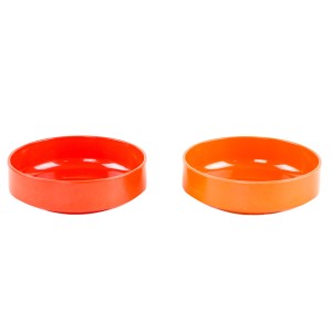 MEPAL plastic bowl in warm tones, Dutch design from the 1970s