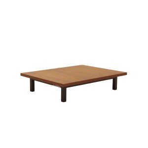 Teak veneered coffee table by Ole Bjerregaard, Sorø Terminalborde, Sweden, 1980s