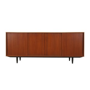 Danish teak sideboard from the 1960s with cocktail cabinet and sliding doors