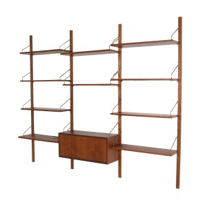 Modular Shelving System by Poul Cadovius for CADO, Teak Veneer, Denmark, 1970s