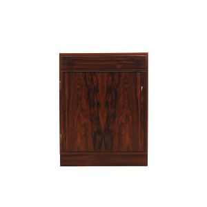 Danish Rosewood Chest of Drawers with Lockable Cabinet, 1960s
