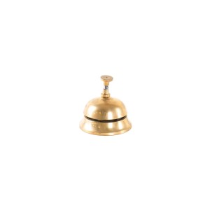 Brass reception bell in industrial and art deco style, Europe, 20th century