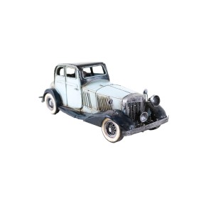 Metal retro car model in 1930s style, industrial decorative miniature