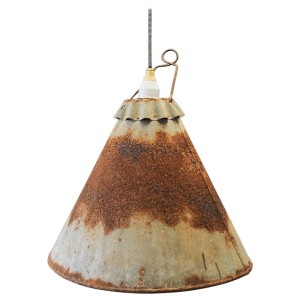 Metal lamp, industrial style, 1950s
