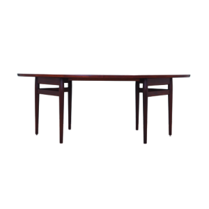 Oval rosewood table, 1950s, Danish design, designer: Arne Vodder, production: Sibast