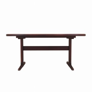 Mahogany table, Danish design, 1990s, manufacturer: Skovby