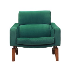 Green armchair, Danish design, 1970s, production: Denmark