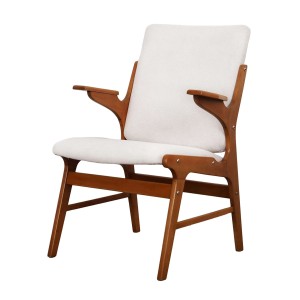 Beech armchair, Scandinavian design, 1960s, designer: Arne Hovmand Olsen, manufacture: A. R. Klingenberg & Son