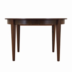 Round rosewood table, Danish design, 1970s, production: Denmark
