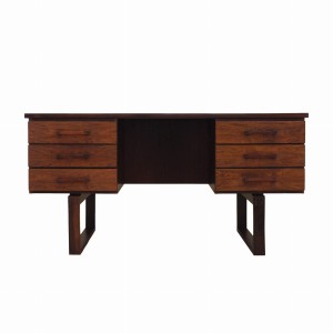 Rosewood desk, Danish design, 1960s, designer: Torben Valeur & Henning Jensen, manufacturer: Dyrlund