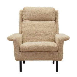 Beige armchair, Danish design, 1960s, designer: Arne Vodder, manufacturer: Fritz Hansen
