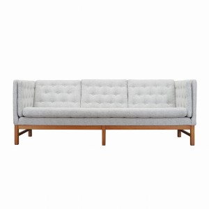 Oak sofa, Danish design, 1970s, manufactured by Erik Jørgensen Møbelfabrik