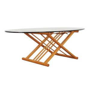 Beech coffee table, Danish design, 1990s, designer: Andreas Hansen, production: Haslev Møbelsnedkeri