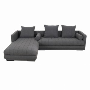 Graphite corner sofa, Scandinavian design, 00s